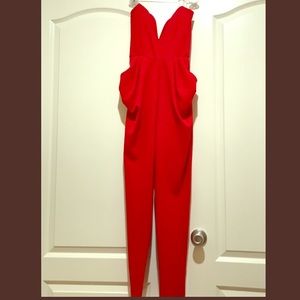 Beautiful red jumpsuit. Never worn!